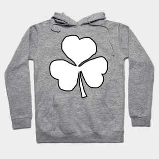 St Patricks Day Shamrock White Hoodie